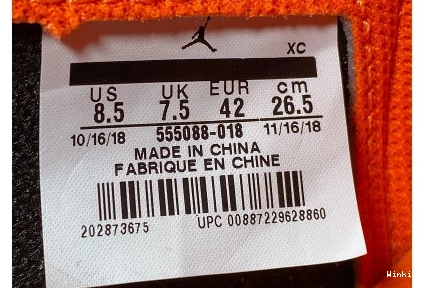 555088-018 CRIMSON' OG - JORDAN JORDAN 'GREY 1 RETRO HIGH - AIR AIR 0830